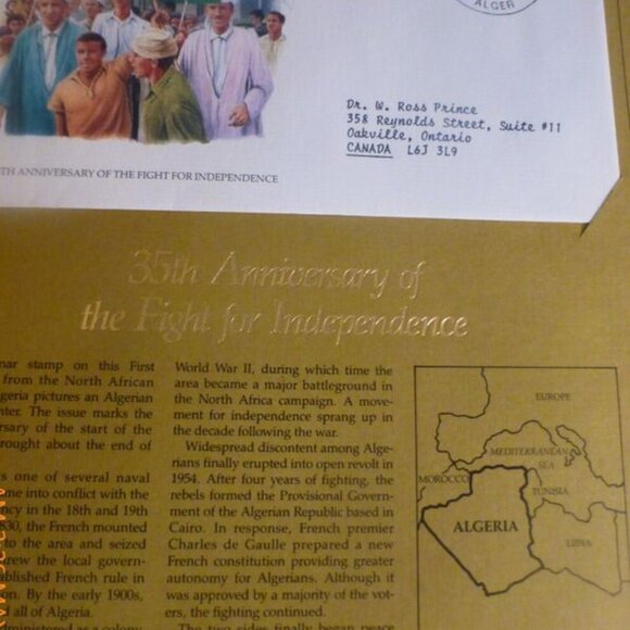 First Day Covers From Around The World STAMP ALBUM Old Stamp Collection Book - Picture 11 of 16